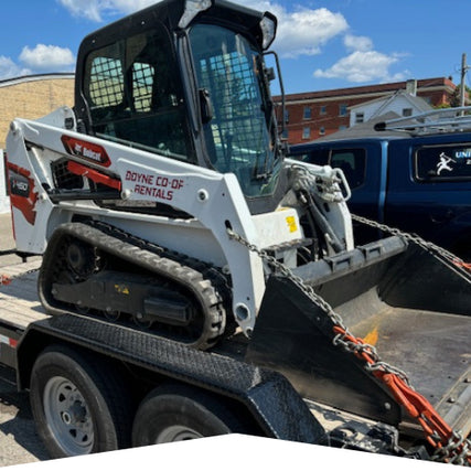 Equipment RentalsMini excavator on a trailer