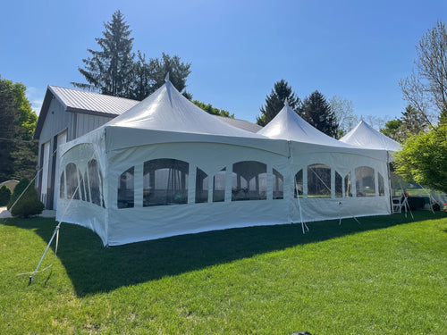 20'x20' White Frame Tents